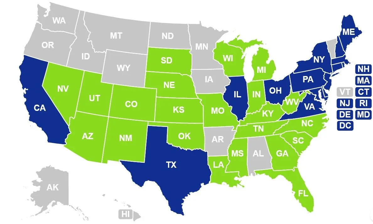 energy deregulation map